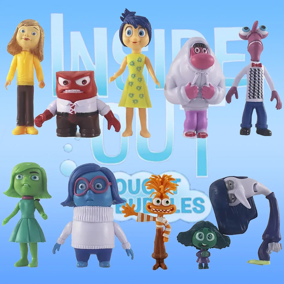 

Inside Out 2 слепая коробка Аниме Фигурка Joy Sadness Anxiety Envy Disgust Fear Фигурка Мультяшная модель из ПВХ Игрушки Кукла Детский подарок