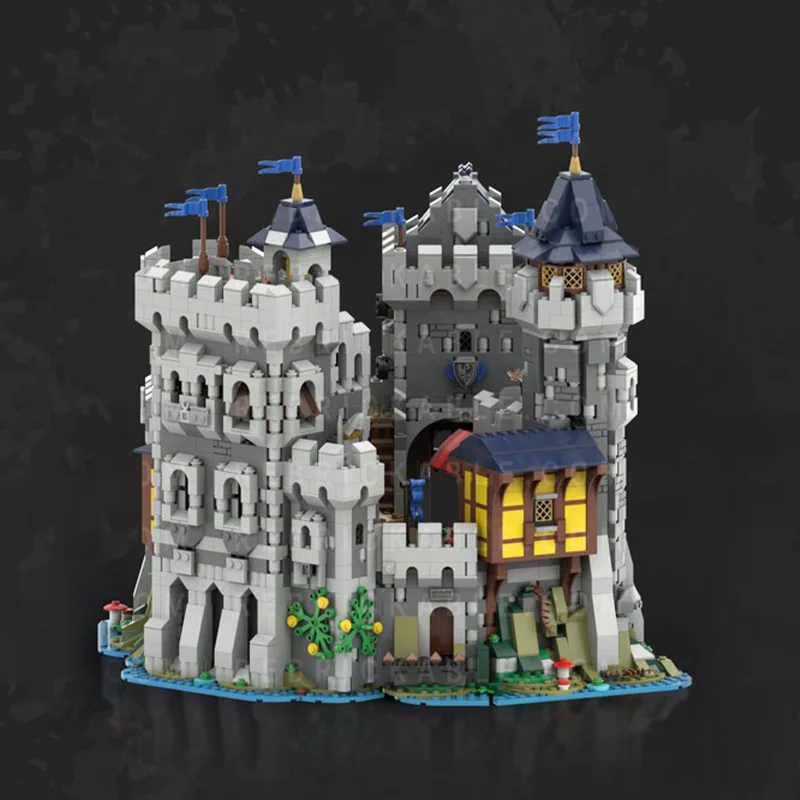 5100PCS MOC Falcon Master's Castle Special Gift Modular Building Birthday Gift  Medieval Style Castle Castle Series