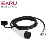 EV Charger Plug With Cable Type2 16A 1Phase Car Charging Station 3Phase 11KW 22KW IEC62196-2 Cord for Electric Vehicle