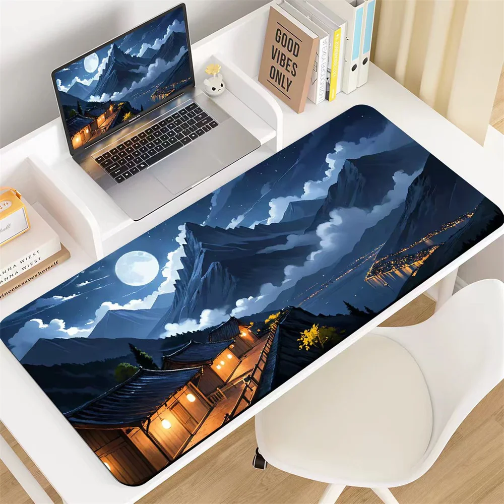 

Scenic mouse pad extra-large keyboard mat, unisex laptop home office wrist rest, custom computer desk mat