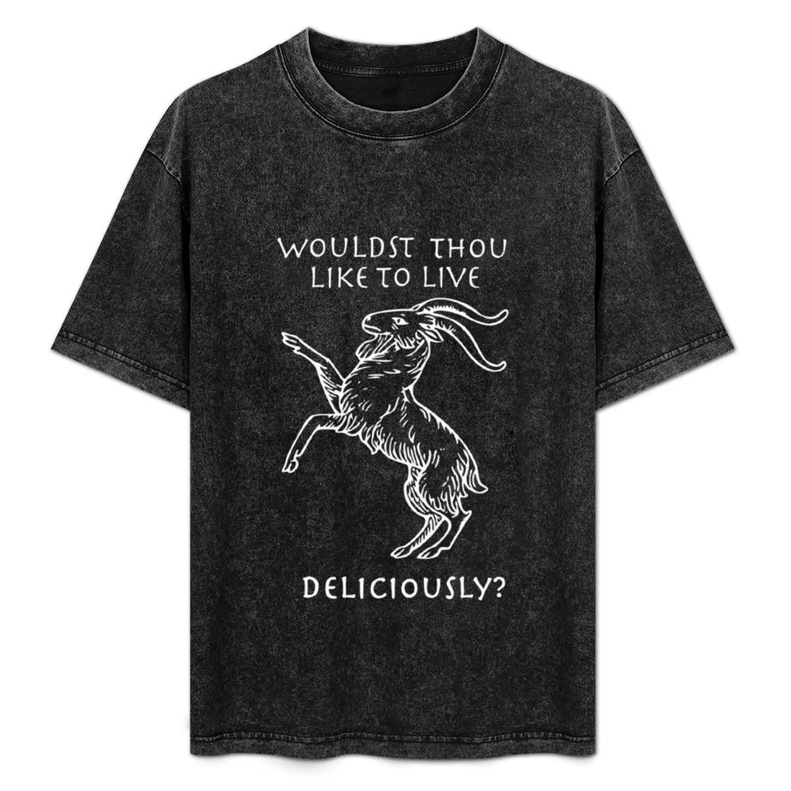 Wouldst Thou Like to Live Deliciously T-Shirt Dry Fit Athletic Short Sleeve Shirt