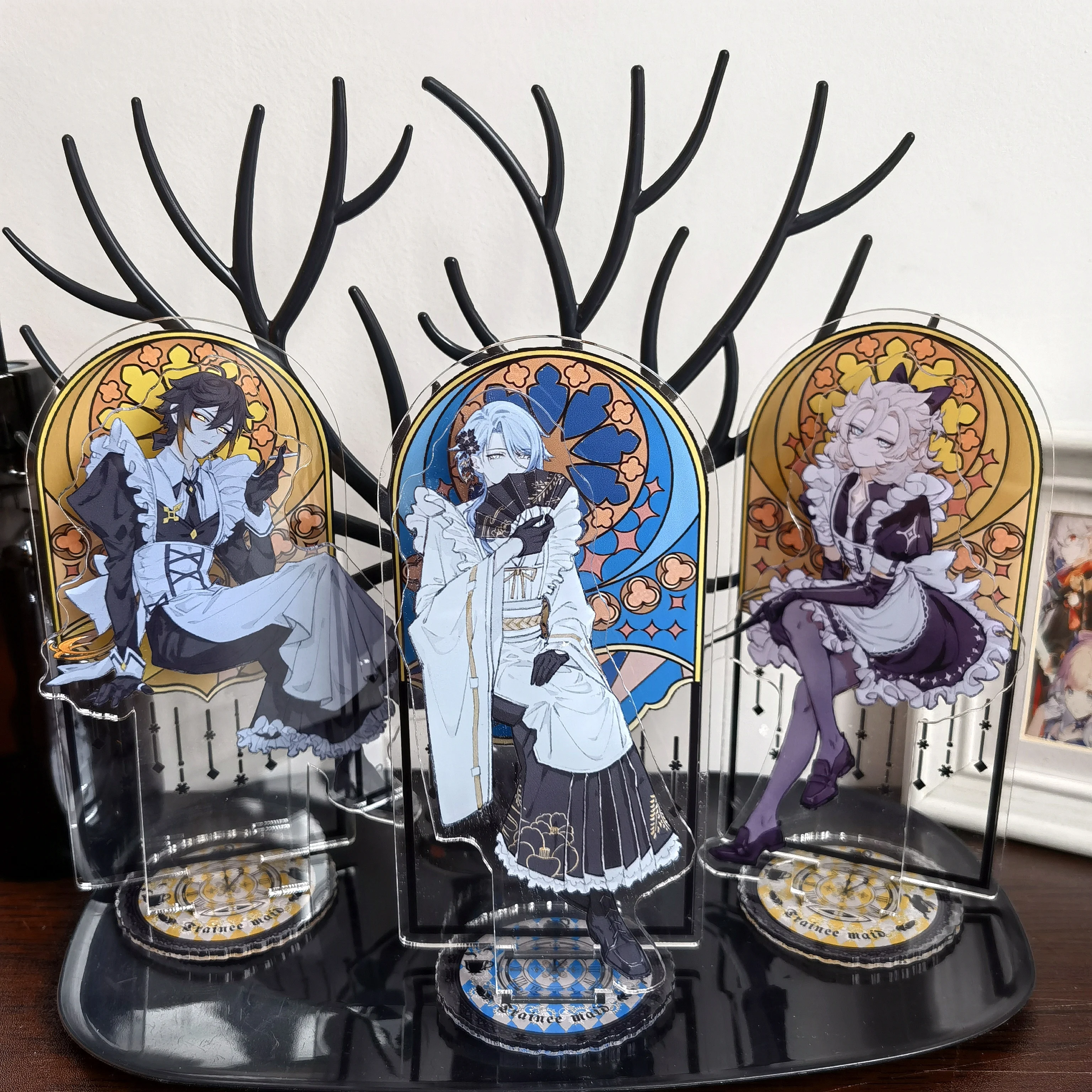 Game Figure XIAO Cyno ZHONGLI Tartaglia Kaedehara Kazuha Stand Acrylic Figure Scaramouche Venti Xiao Model Plate Decor
