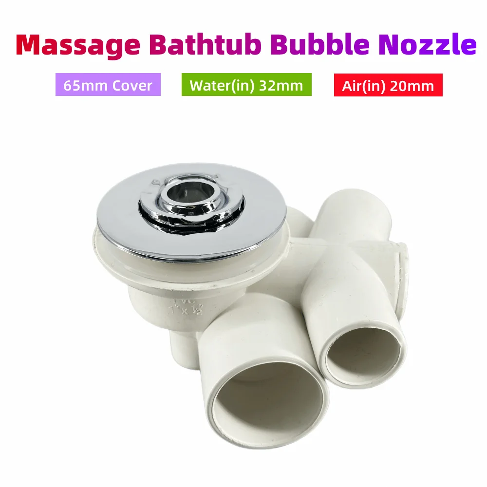 

Φ65mm Cover 32mm Water-in Jet Nozzle ABS Cap PVC Body (V-Shape) Massage Bathtub Bubble Thin Type Nozzle Hot Tub Water Jet Nozzle