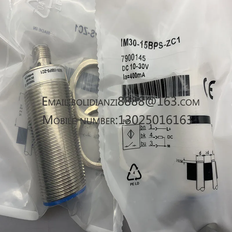 Sensor Proximidade Switch Switches, IM30-15BNS-ZC1, IM30-15BPS-ZC1, Em estoque