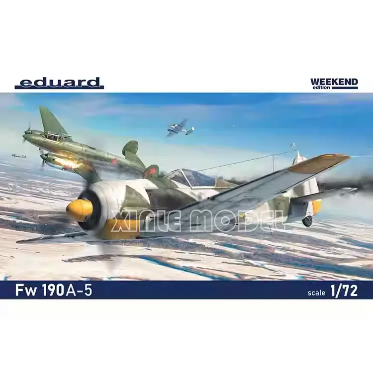 

Eduard Plastic Assembled Aircraft Model Kit 7470 Fw 190A-5 1/72
