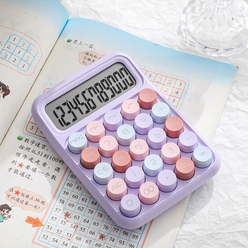 Dopamine calculator mechanical keyboard Large Display Mechanical Dot Keyboard Back To School Supplies Students/Finance