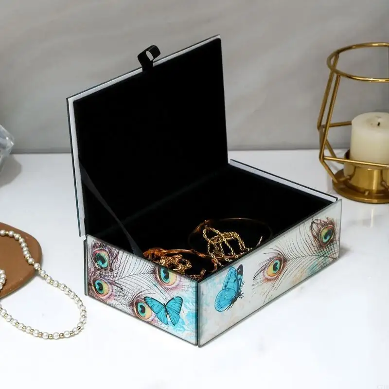 

Изысканный контейнер для хранения ювелирных изделий с рисунком картин для путешествий домой