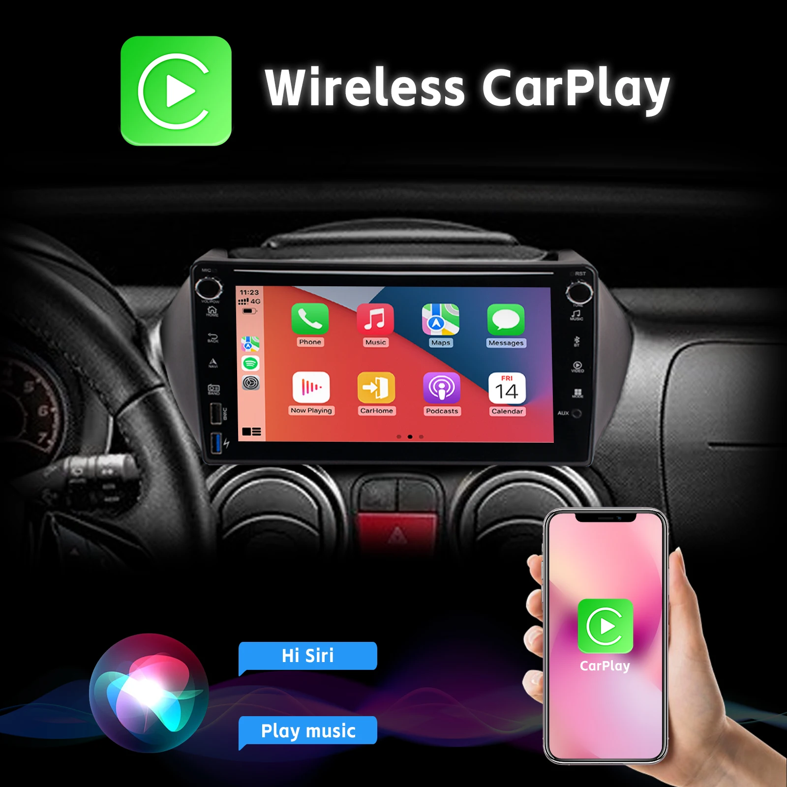 Car Radio with Wireless Carplay 8