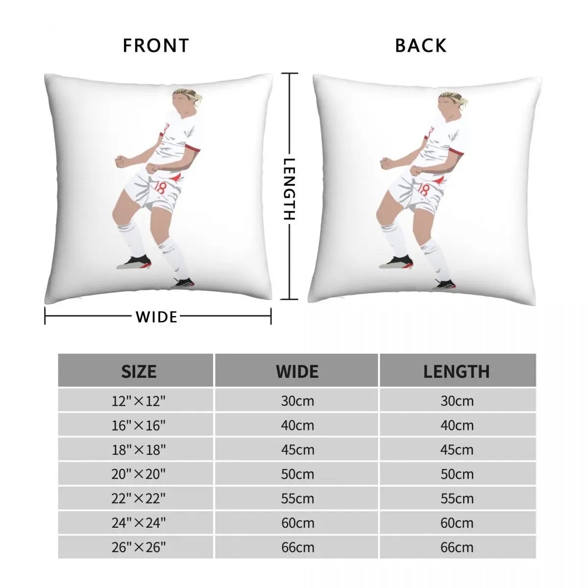 Ellen White ENGWNT Square Pillowcase Polyester Linen Velvet Pattern Zip Decor Home Cushion Cover