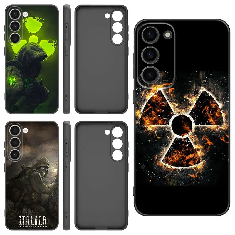 Hot Stalker Clear Sky Black Silicone Phone Case For Samsung Galaxy S20 S23 FE S21 S22 S24 Ultra S10 Lite S8 S9 Plus S7 Edge