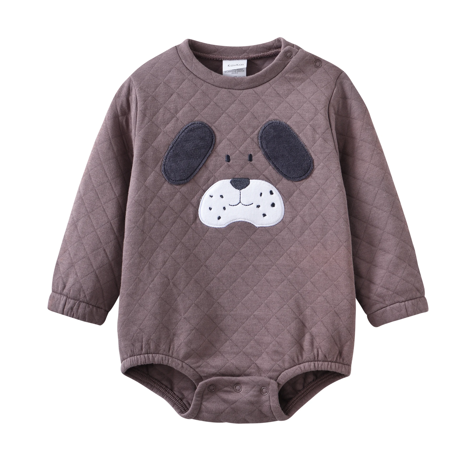 ملابس الطفل الخريف الشتاء للجنسين الدافئة ارتداءها الوليد الكرتون طباعة طويلة الأكمام سميكة مقياس السمك هيكل النسيج بذلة #6