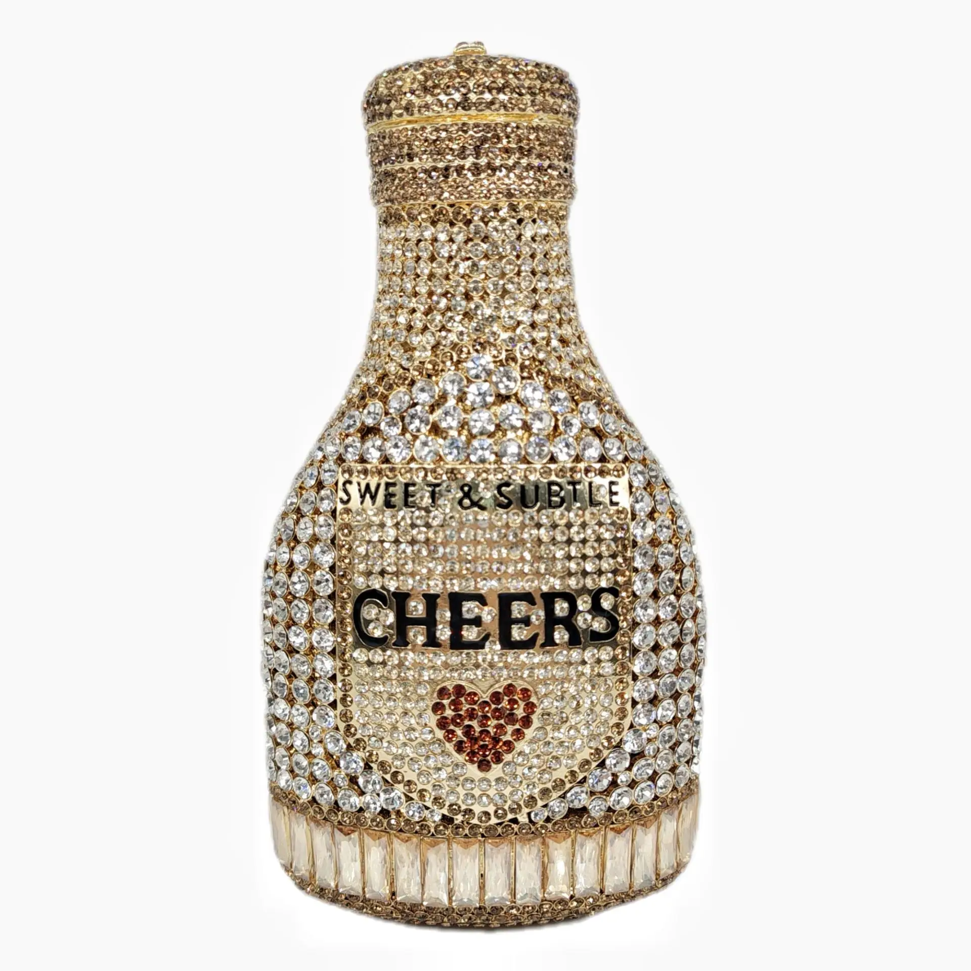 Bottle Clutch New Wine Bottle Diamond Dinner Bag Banquet Women's Diamond Bag Crystal-Embellished Party Clutch Borse Paglia Donna