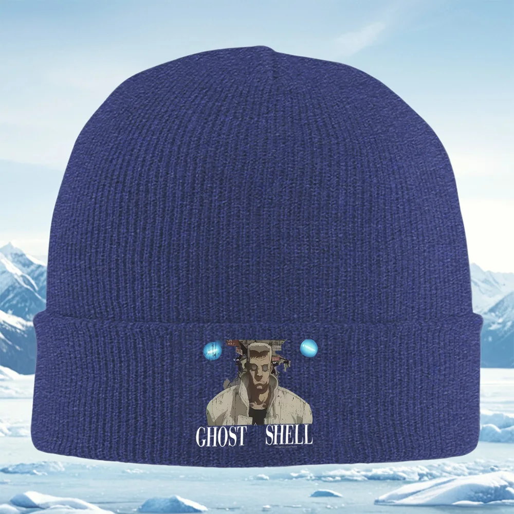 أنيمي نمط شخصية معطف عيون عنوان الرجال النساء للجنسين محبوك قبعة قبعة صوفية قبعة الشتاء الحرارية الدافئة عيد الميلاد في الهواء الطلق Cyc