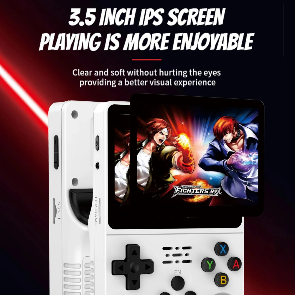 Mini Console de Jogos Portátil Retro para Homens e Mulheres, R36S, 3.5 "IPS Screen, Bateria Recarregável 3500mAh