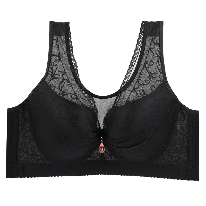 Push up bra with padding for big chest cotton bra Sexy lace underwire BH 85C 90C 95C 100C 105C 105D 100D 95D 90D 85D 80C C3314