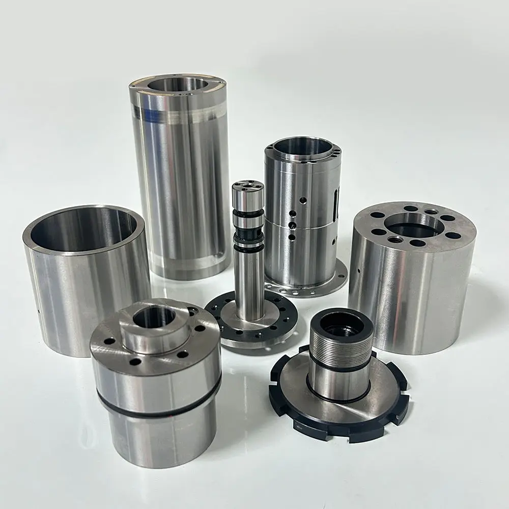 

CNC Machining Precision Hydraulic Distribution Sleeve Control Bushing Flanged Mounting Housings Bearing Seats Seal End Caps