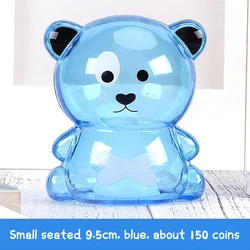 Home Decor Banks Gift Cartoon Bear Money Boxes Kid Student Piggy Bank Transparent style Saving Money Animal New Year Gift
