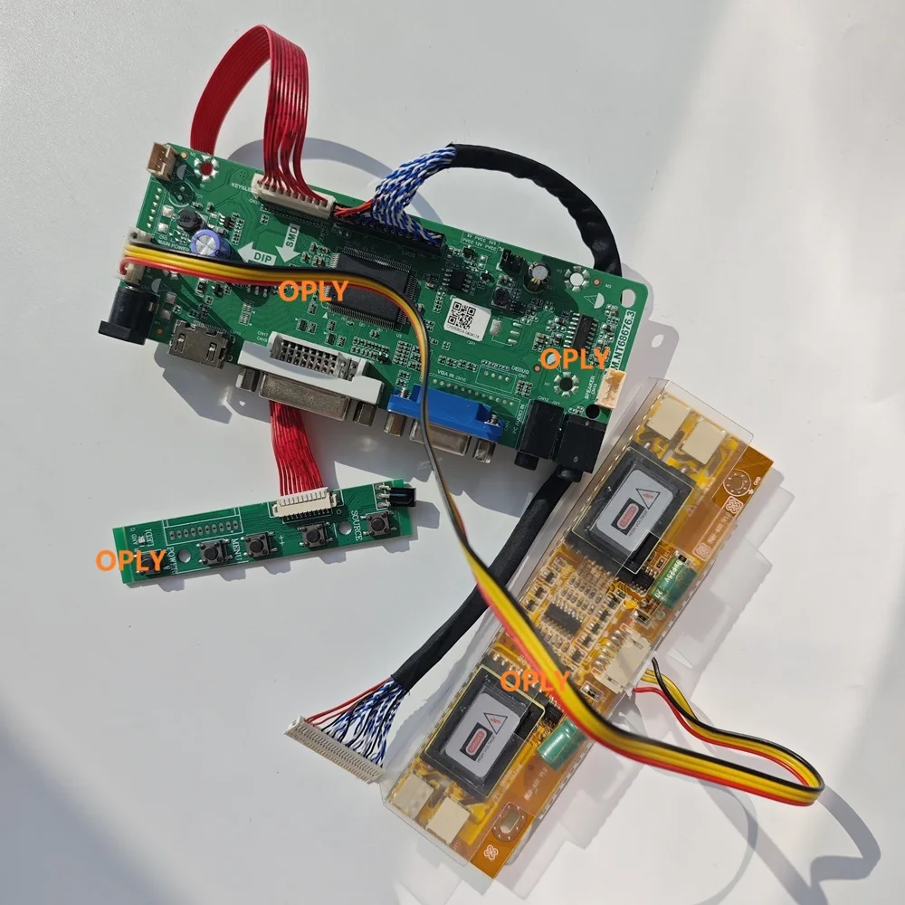 

Driver Controller Board VGA DVI HDMI-compatible Kit for M190PW01 M190PW01 V0/V1 19" 30pin 4 CCFL LCD Screen Panel 1440X900 Diy