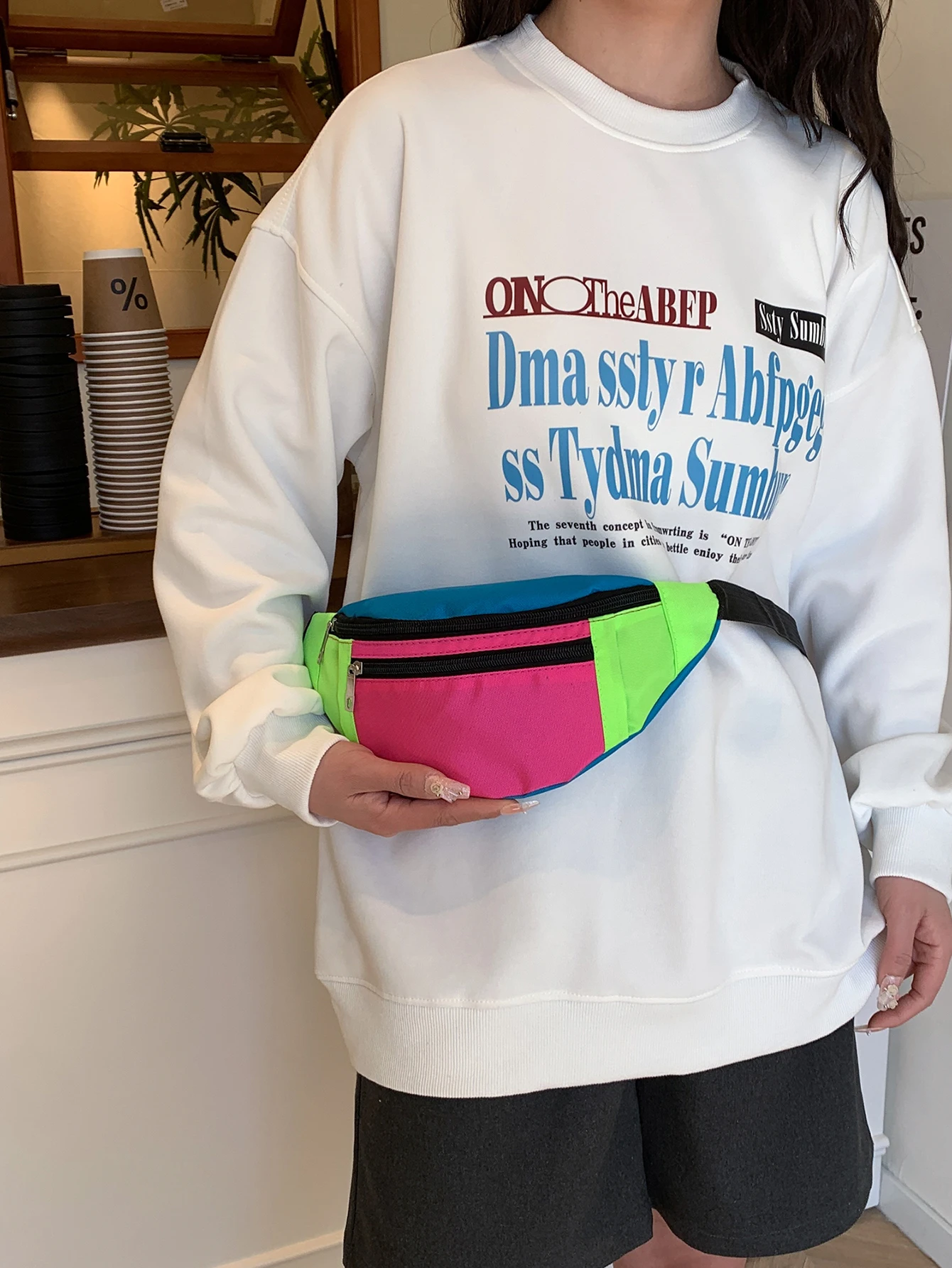 Taille Tasche Frauen Männer Tasche Mode Lässig Brust Handtasche Fanny Pack Sport Reise Geldbörse Taille Pack Bauch Taschen Fall – Detail 9