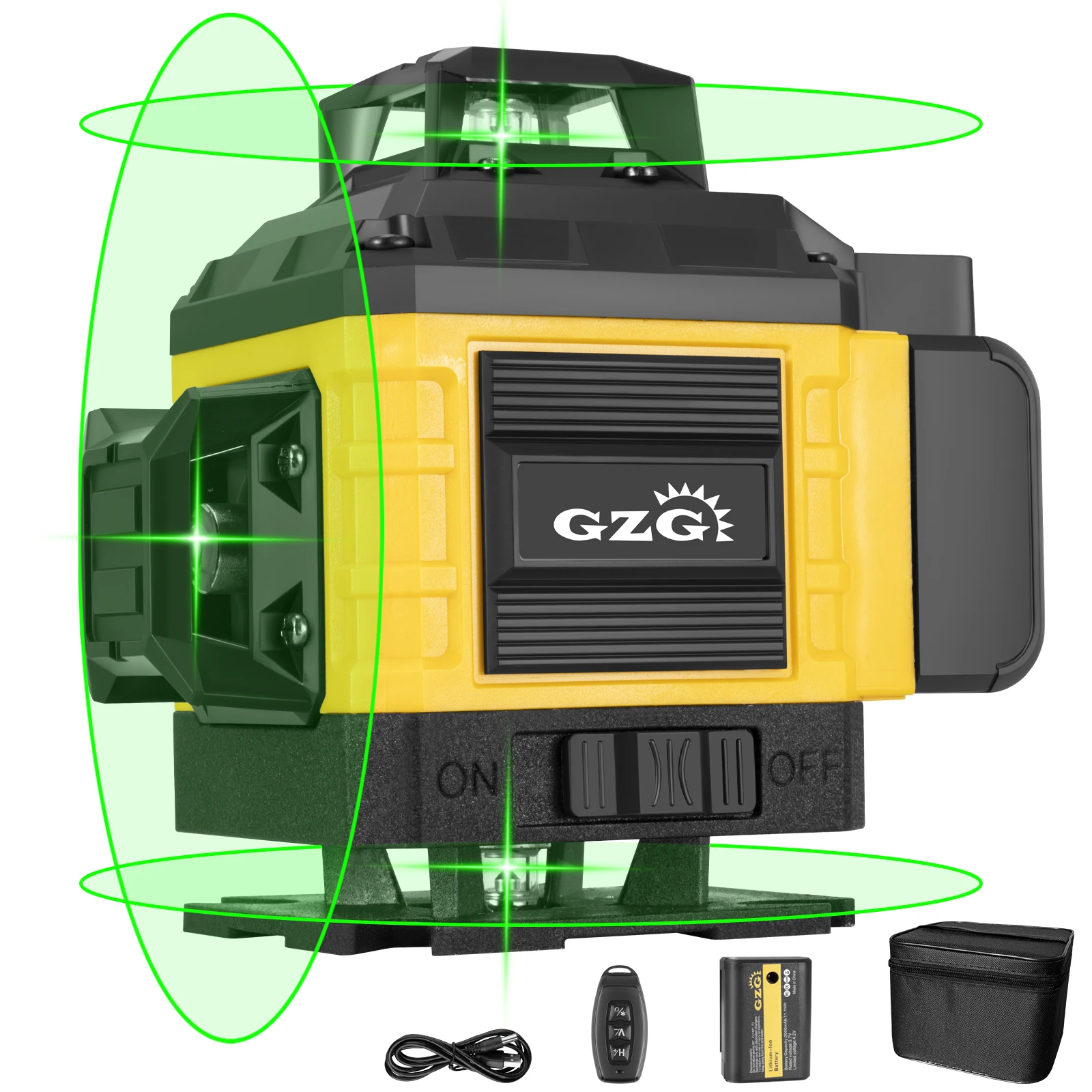 

GZG 1 Set 4D 16 Lines Laser Level 360, Self-Leveling laser, Automatic laser level, Laser Level 16 Lines 3d Self-Leveling 360