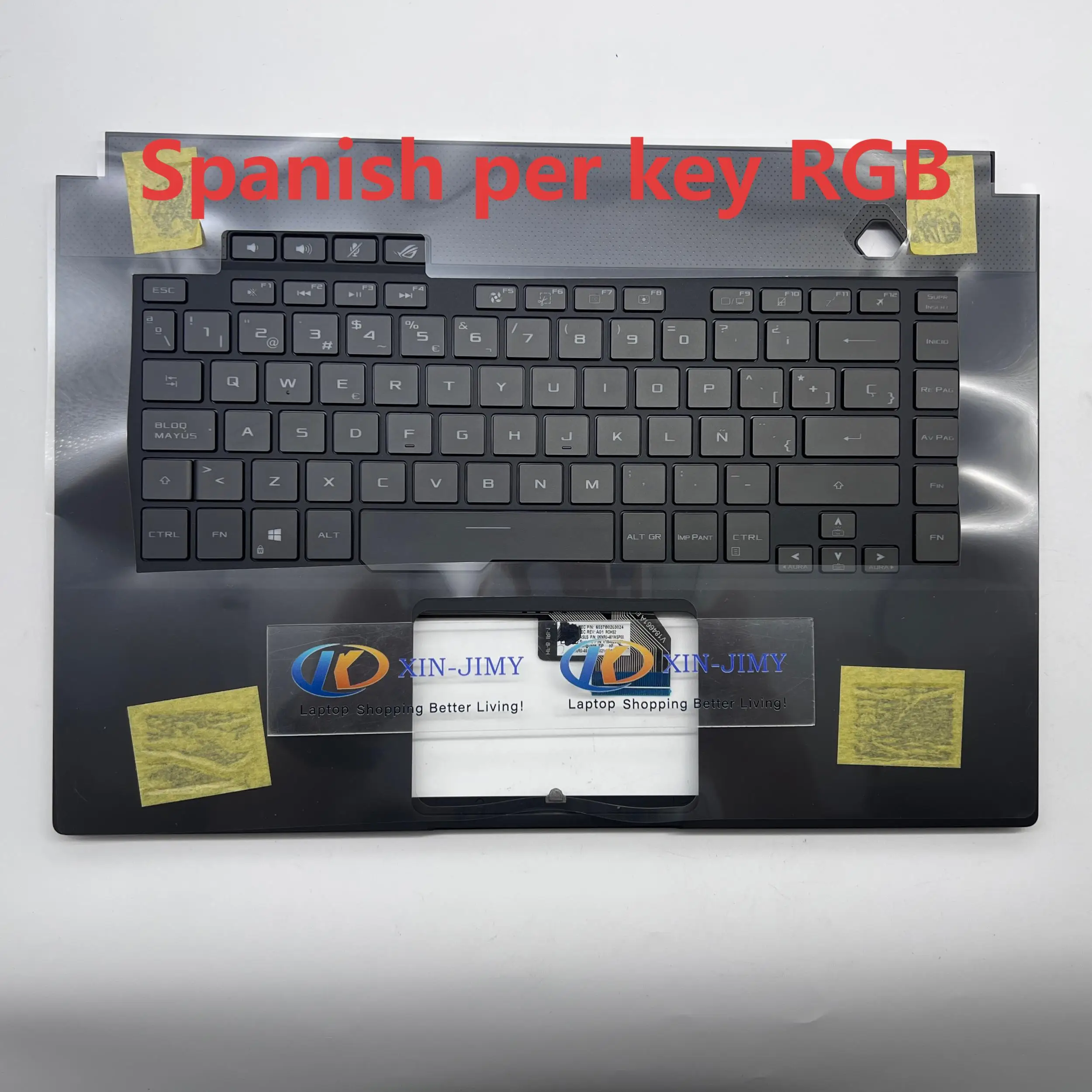 

GU502 Spanish per key RGB Keyboard for ASUS ROG ZEPHYRUS GU502 GU502G GU502GU GU502GV Palmrest Upper Case