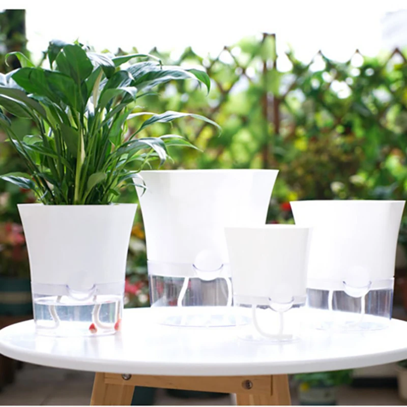 Mini maceta hidropónica para decoración del hogar, florero transparente de imitación de plástico, sin suelo, Verde