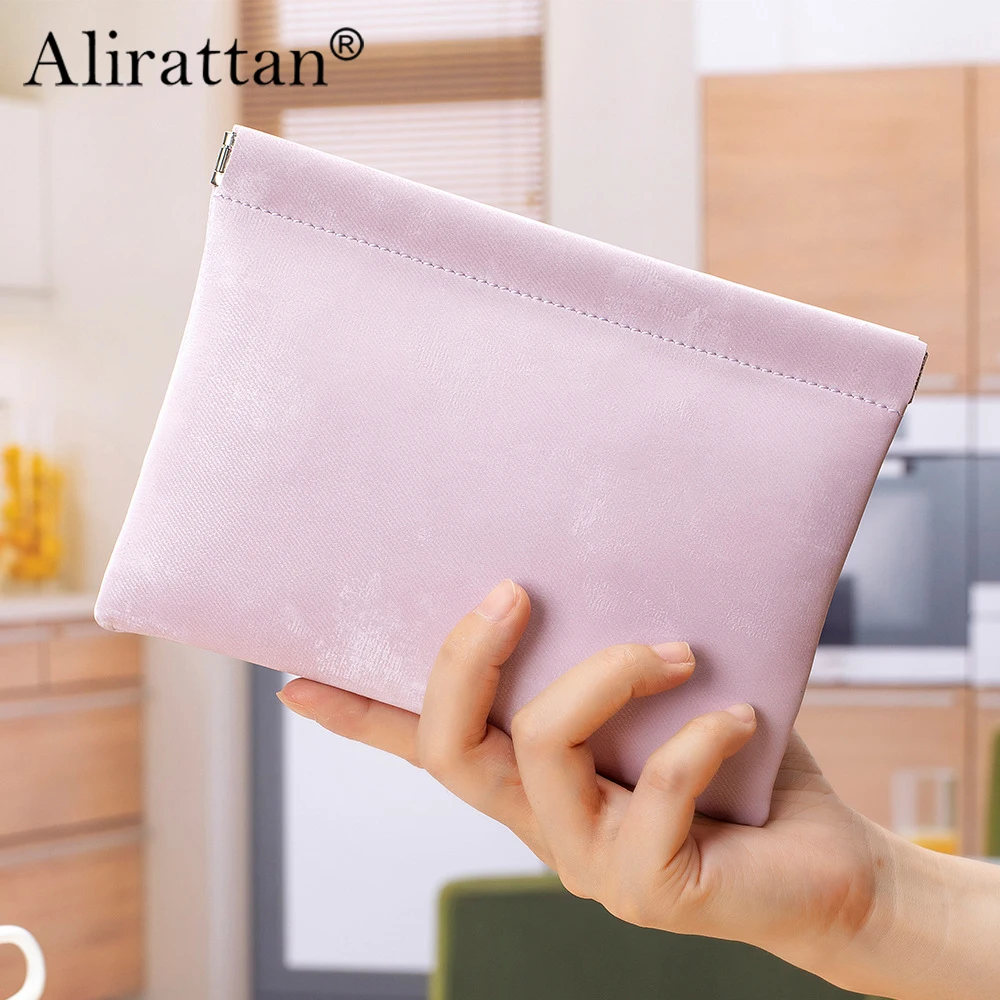 

Alirattan New Storage Bag Made Of Silk Leather Cowhide Coin Purse 2024 New Leather Fashion Phone Bag for Women