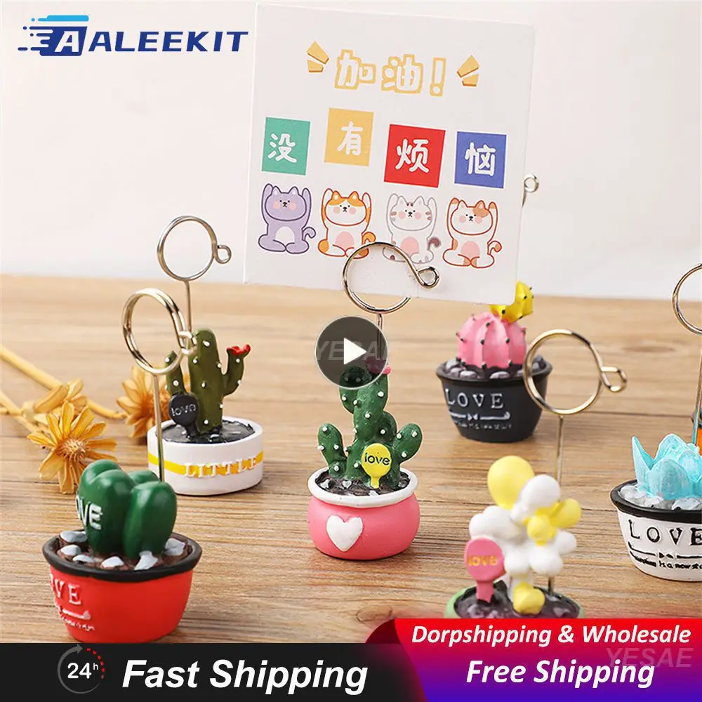 Message Folder Small And Exquisite Easy To Carry Playful Eye-catching Desk Decoration Business Card Holder Notes Holder