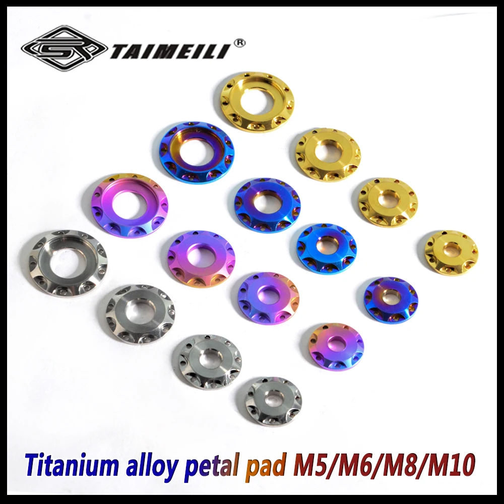 TAIMEILI 1 Stück TAIMEILI Titanlegierung Dichtung M5/M6/M8/M10 Blütenblatt-Dichtung für Motorrad-Modifikation und -Reparatur