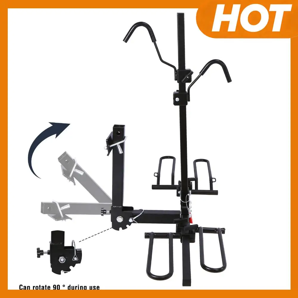 

2 Bikes Bicycle Carrier Rack Anti Wobble Tilting Hitch Mount Bike Rack Rust Proof E Bike Carrier Fit Car Trucks SUVs RVs Trailer