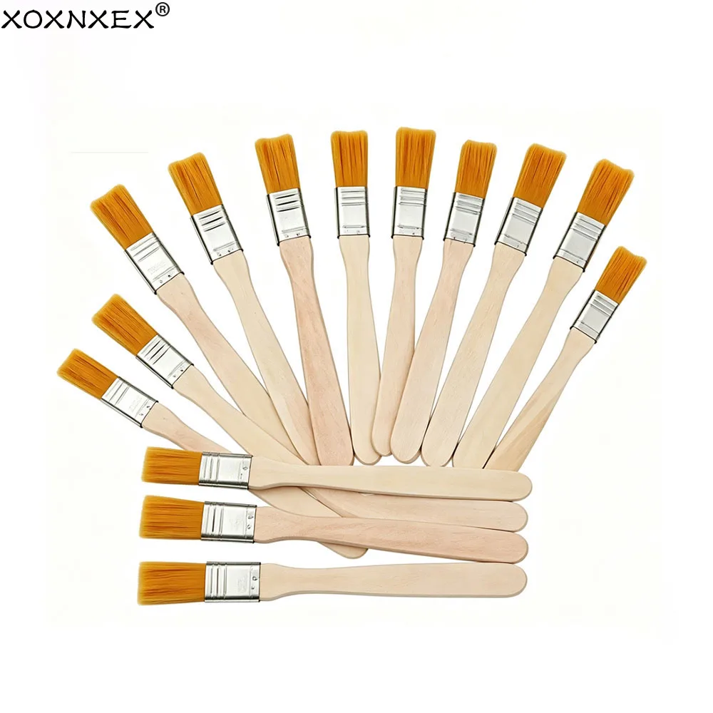 5/10/20Pcs Nylon Paint Brushes Set Wooden Handle Art Brushes for Acrylic Oil Watercolor Painting DIY Drawing Art Supplies