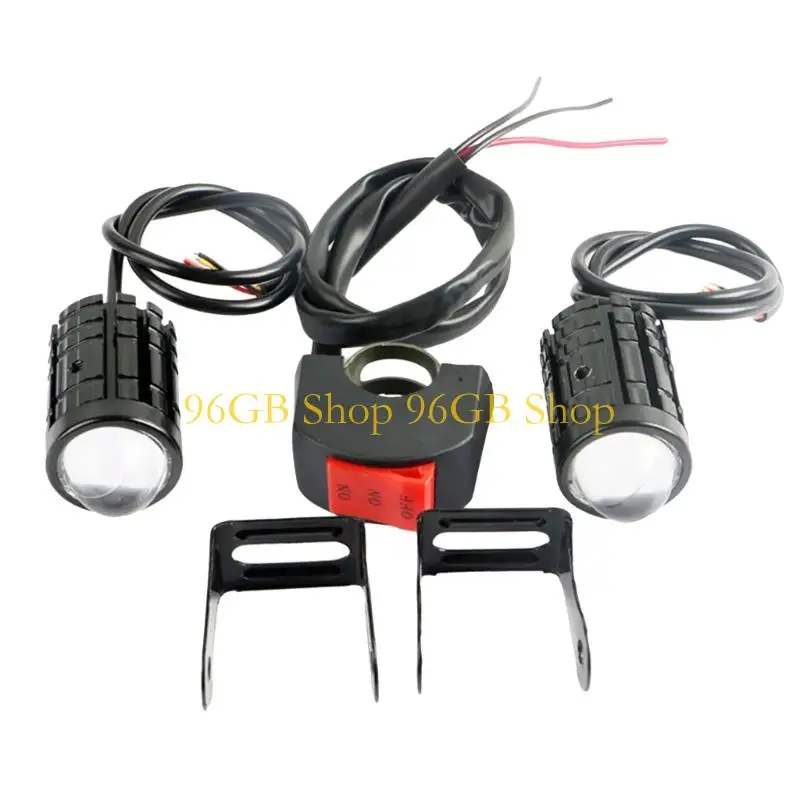 

96GB Motorcycle Headlight Upgrades Double Color Beam Switches Included Easy Mounting