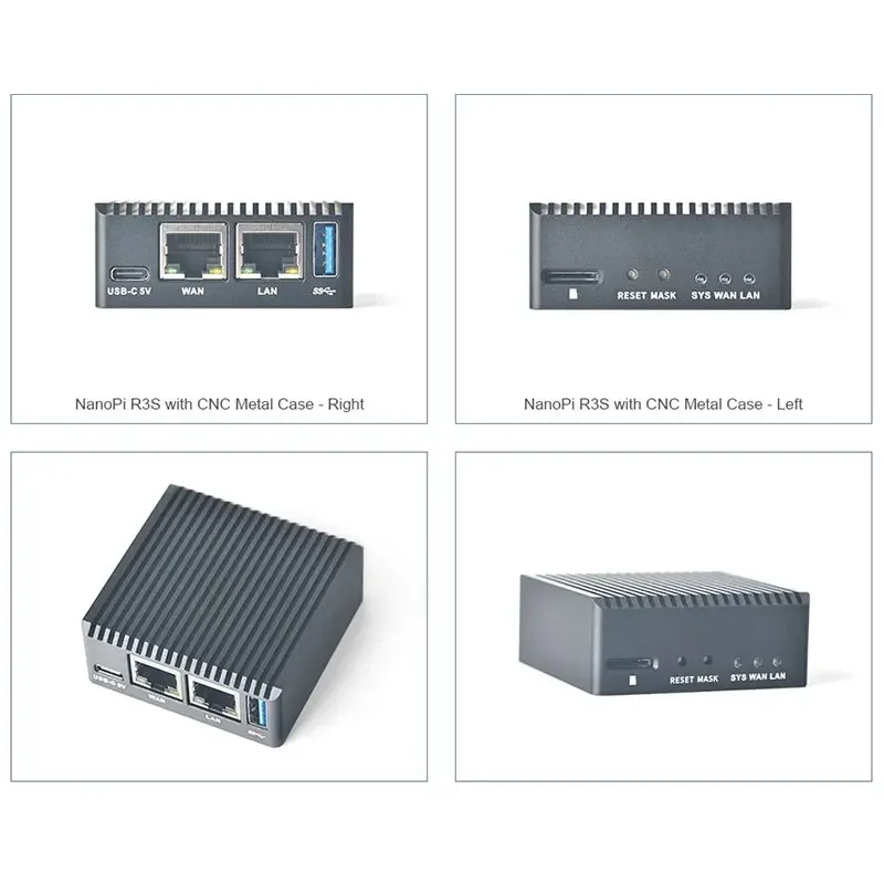 NanoPi R3S Mini Soft Router Podwójny port sieciowy Rockchip RK3566 2 GB RAM + 0 GB/32 GB eMMC Demon Dev Board