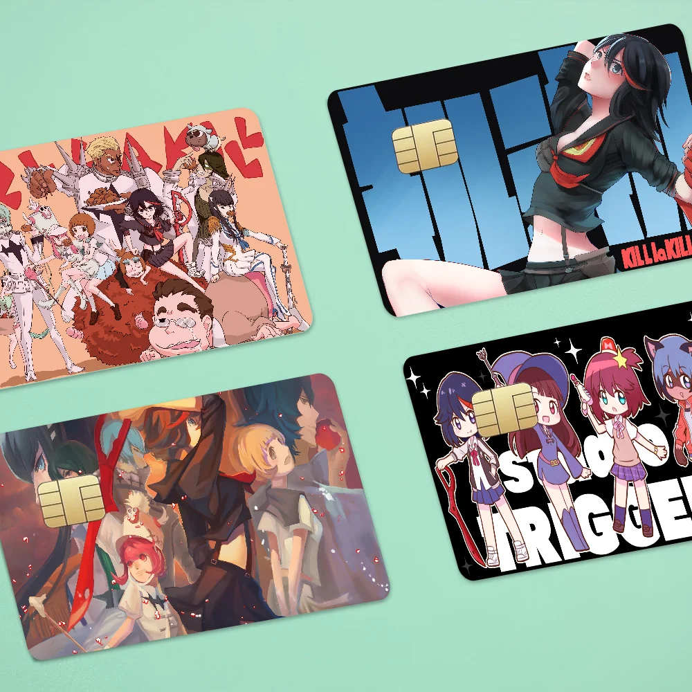 Kill La Kill Anime Anime Cartoon Bär Haut Aufkleber Film Klebeband Fall für große Kredit-Debitkarte Vorderseite