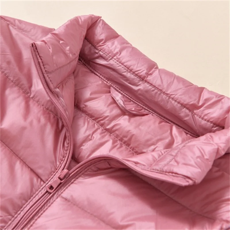 Outono inverno leve pato branco para baixo jaqueta parkas feminino ultra leve quente para baixo casaco senhora plus size puffer outwears curto topos