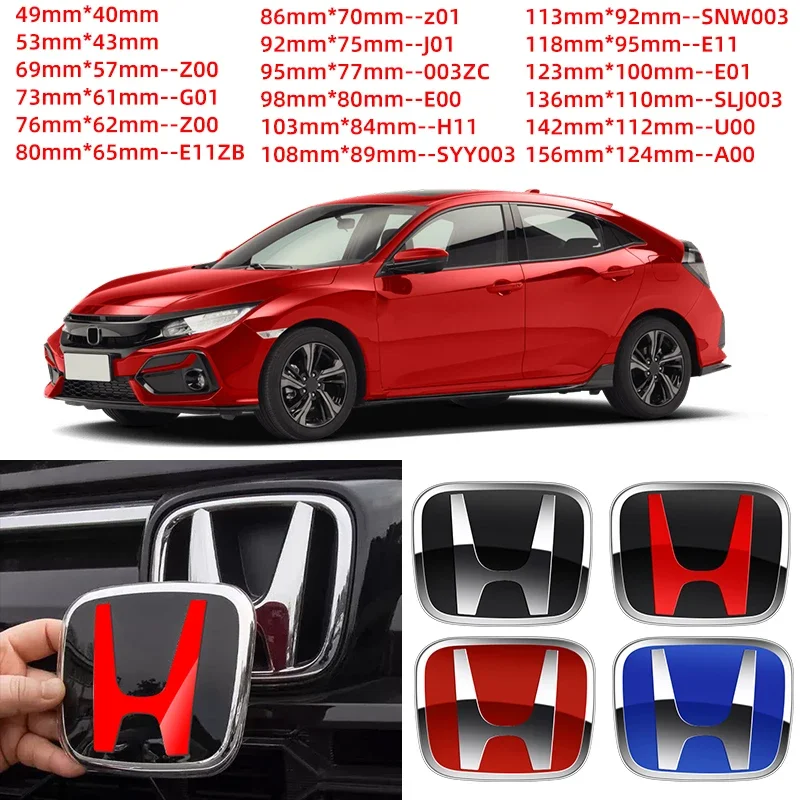 

1 шт. Эмблема на капот или задний бампер для Honda Civic, Fit, Jazz, Accord, CRV, HRV, City, Odyssey. Аксессуары.