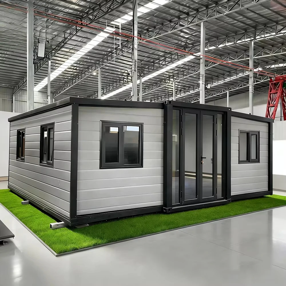 Portable Eco-friendly Expandable Prefabricated Container House Modular Folding Tiny Home with Bathroom 20ft-40ft 2 Bedrooms