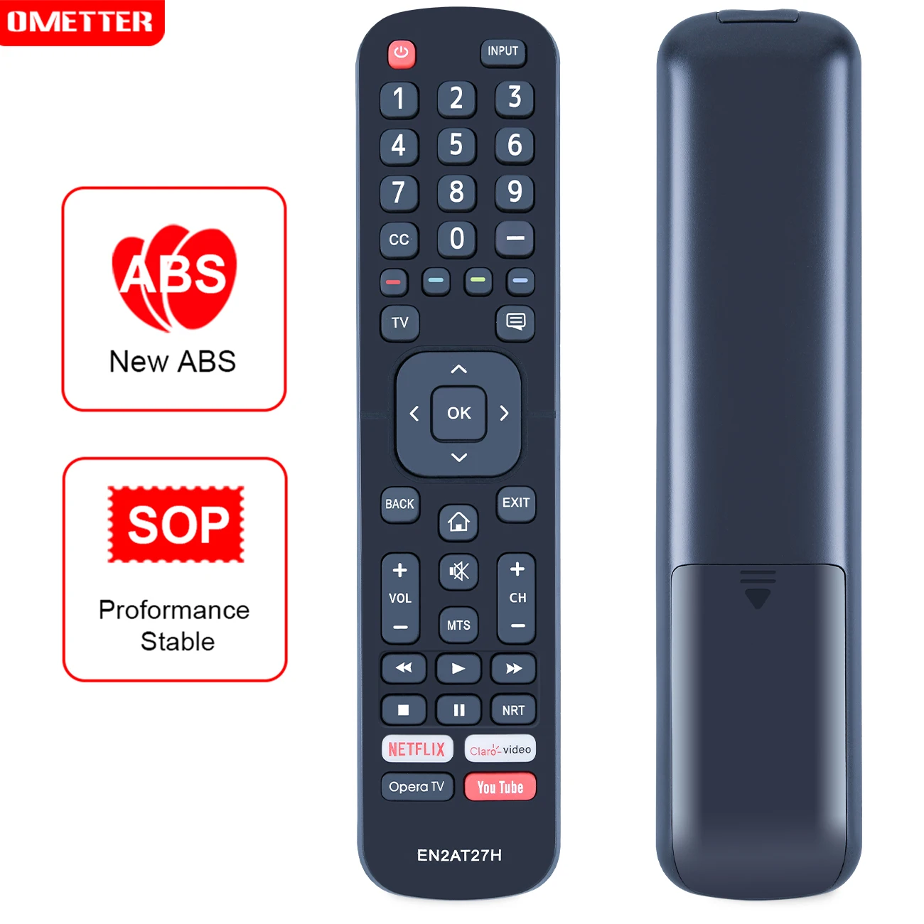 EN2AT27H Remote Control for Sharp 4K Ultra LED TV sub LC-32P5000U for Hisense VIDAA  40H5F 32H5F1 32H5E 32H5E1 32H5508 32H5020E