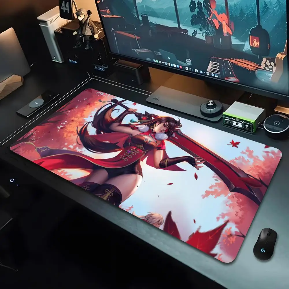 Razor Rosaria Sucrose Mouse Pad Cartoon Lockedge Large Gaming Pad Computer Gamer Keyboard Mouse Mat Desk Mousepad for PC Desk Pa