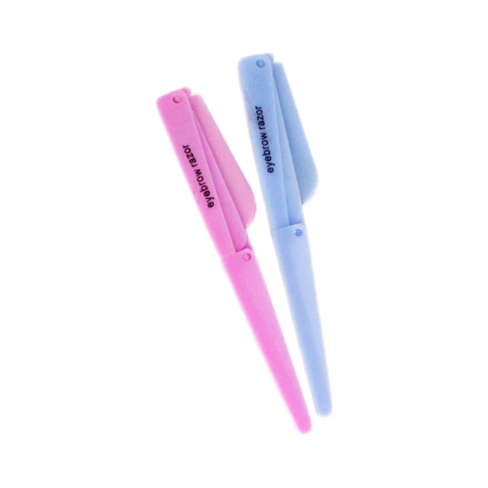 

Portable Eyebrow Razor Manual Facial Hair Trimmer Folding Shaving Grooming Remover for Women(Random Color)