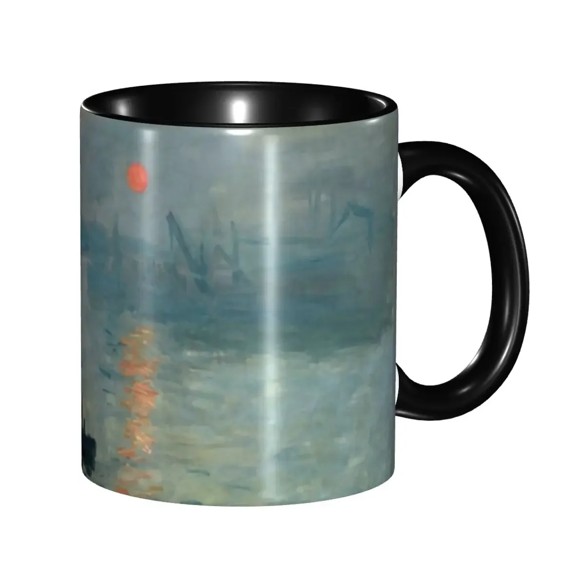 Custom Impression Sunrise Coffee Mugs DIY Claude Monet Ceramic Tea Milk Cup