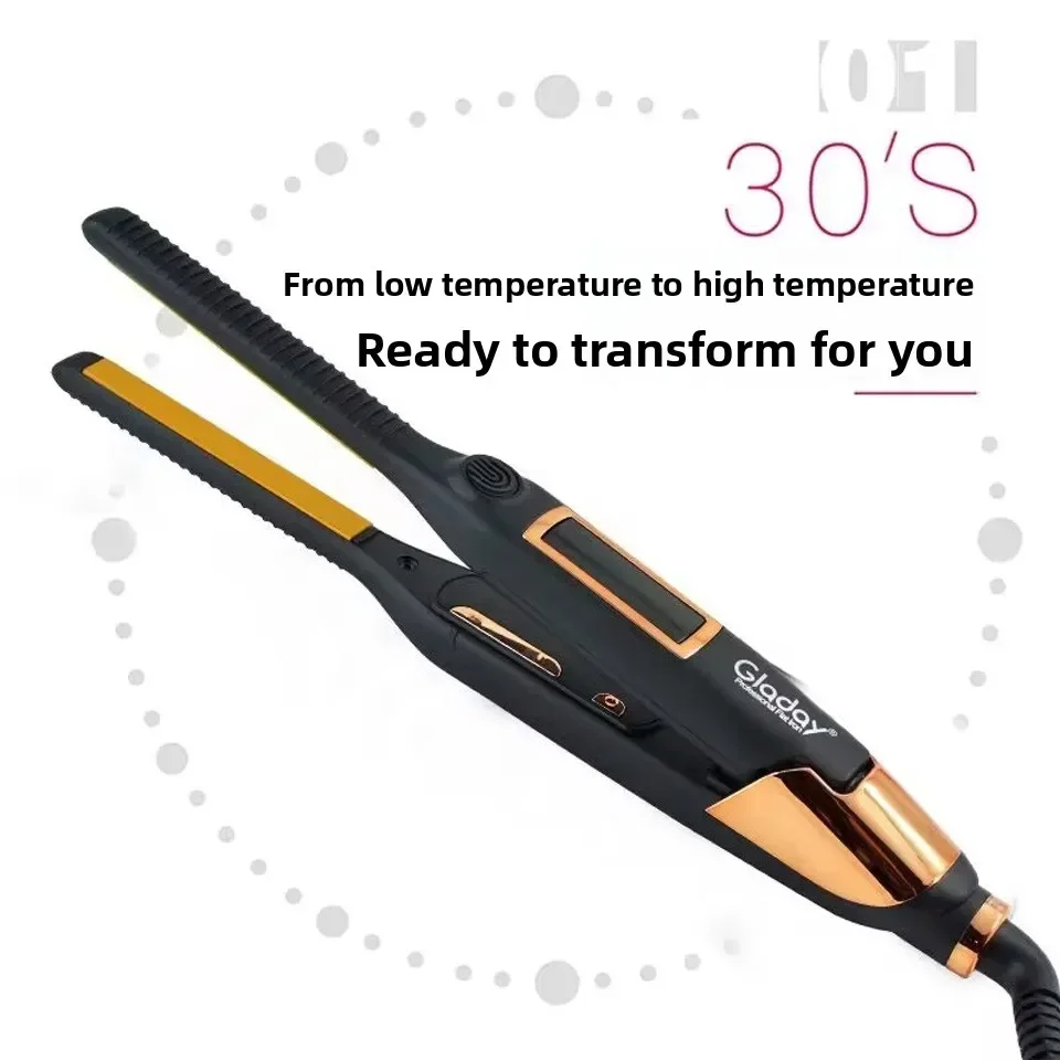 

High quality Hair Salon Negative Ion Small Splint Hair Straightener Pull Straight Plate Clip Does Not Hurt Hair