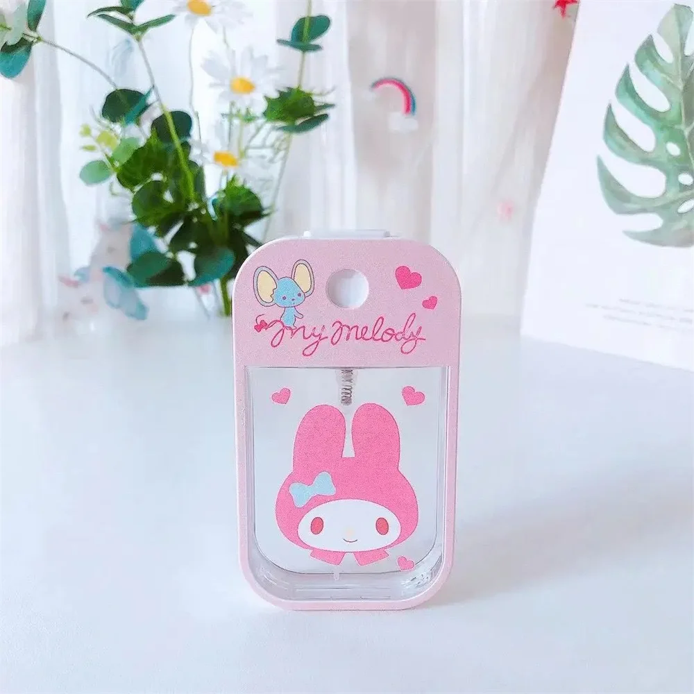 50ml Anime Hello Kitty Sanrio Perfume Spray Bottle Kuromi Cinnamoroll Travel Portable My Melody Cartoon Alcohol Press Bottled