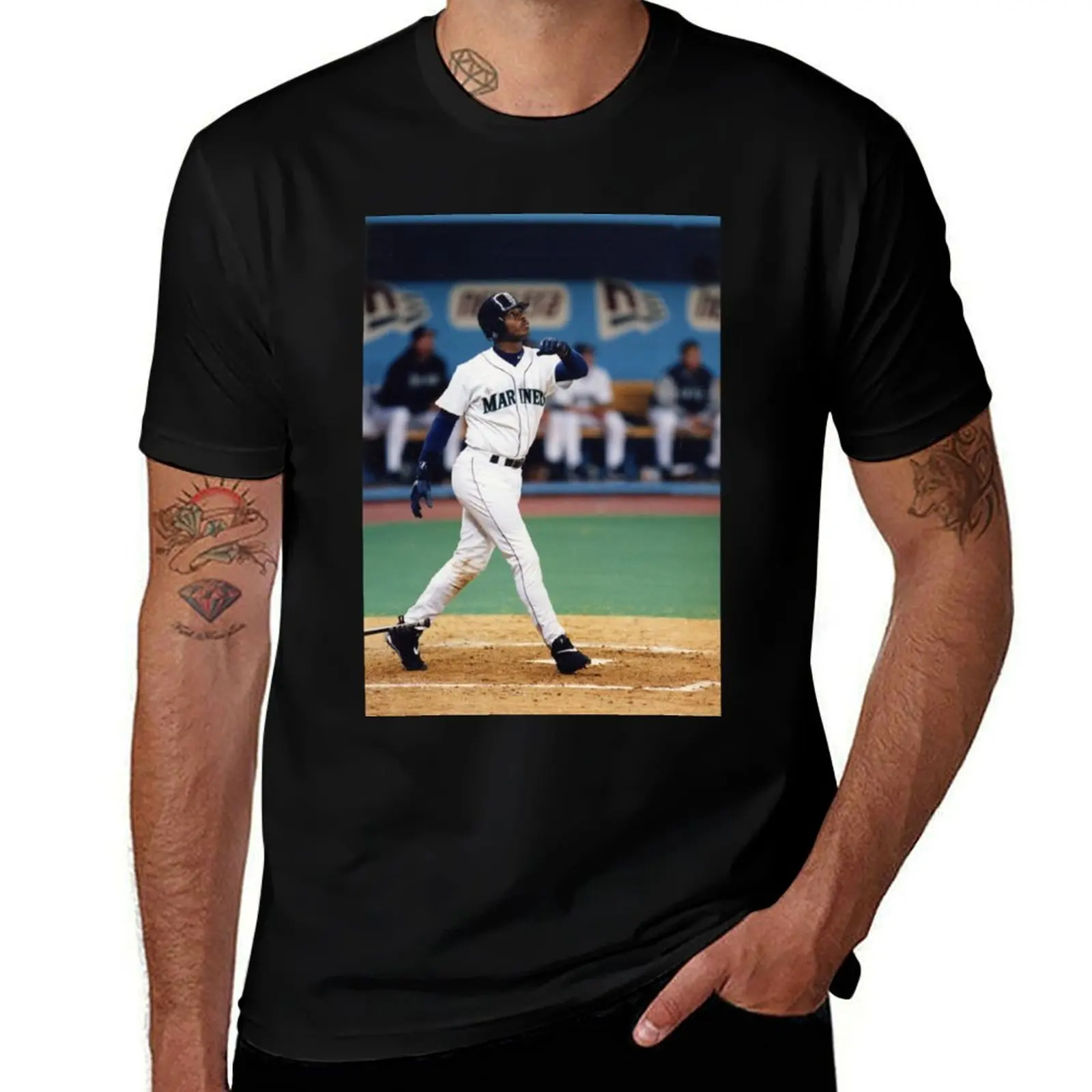 

Ken Griffey Jr T-Shirt rapper graphic tees designer shirts new edition workout shirts for men