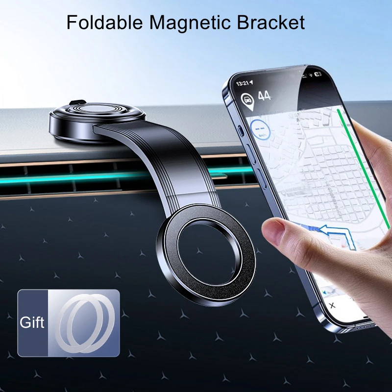 

2026 New Magnetic Car Phone Mount,Bendable & Detachable Mount,Adjustable Angle ABS Magnetic Phone Holder,Dashboard Mount