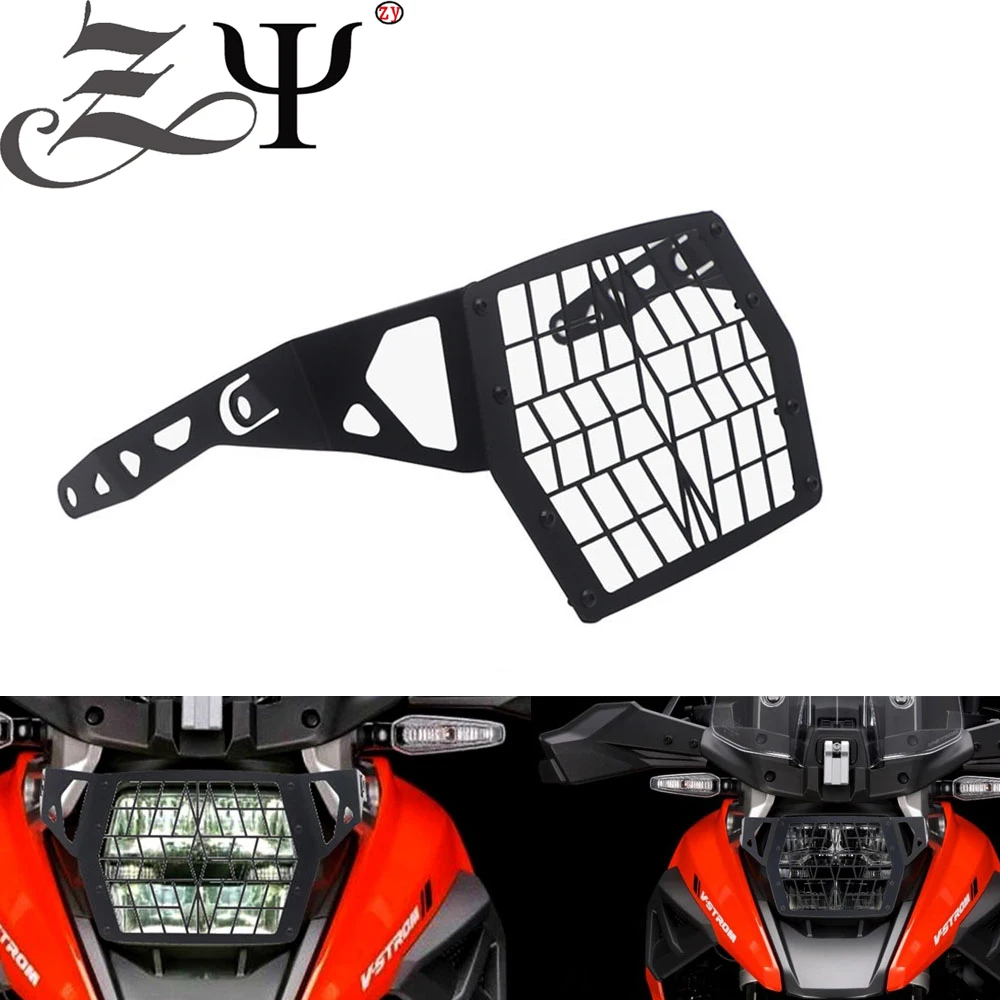 

For Suzuki DL 1050 V-Strom vstrom dl1050 DL1050XT/A DL1050A/XT 2019-2021 Headlight Grille Guard Cover Head Light Lamp Protector