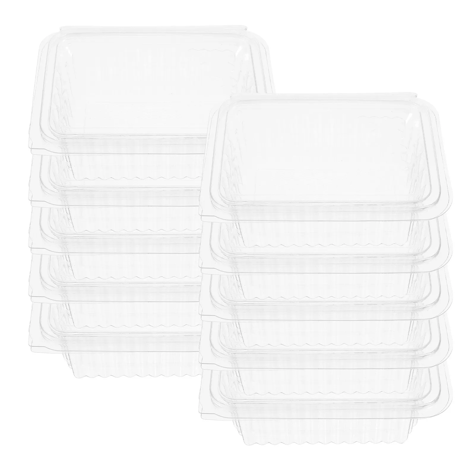 10Pcs Honeycomb Storage Box Clear Plastic Honey Keeper Lid Small Honey Holder Honeycomb Container Beekeeping Supplies