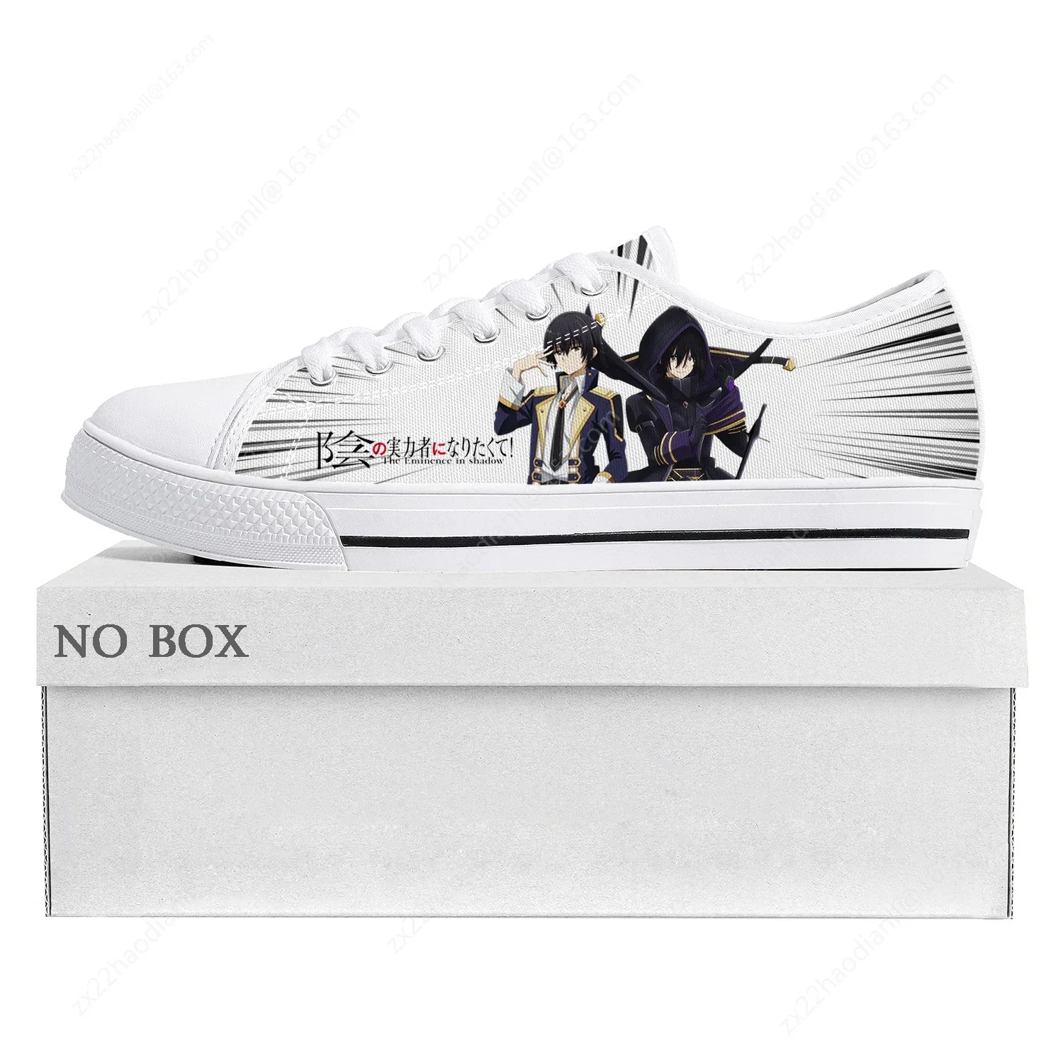 The Eminence In Shadow Low Top Sneakers High Quality Mens Womens Teenager Canvas Sneaker Couple Casual Shoes Custom White Shoe