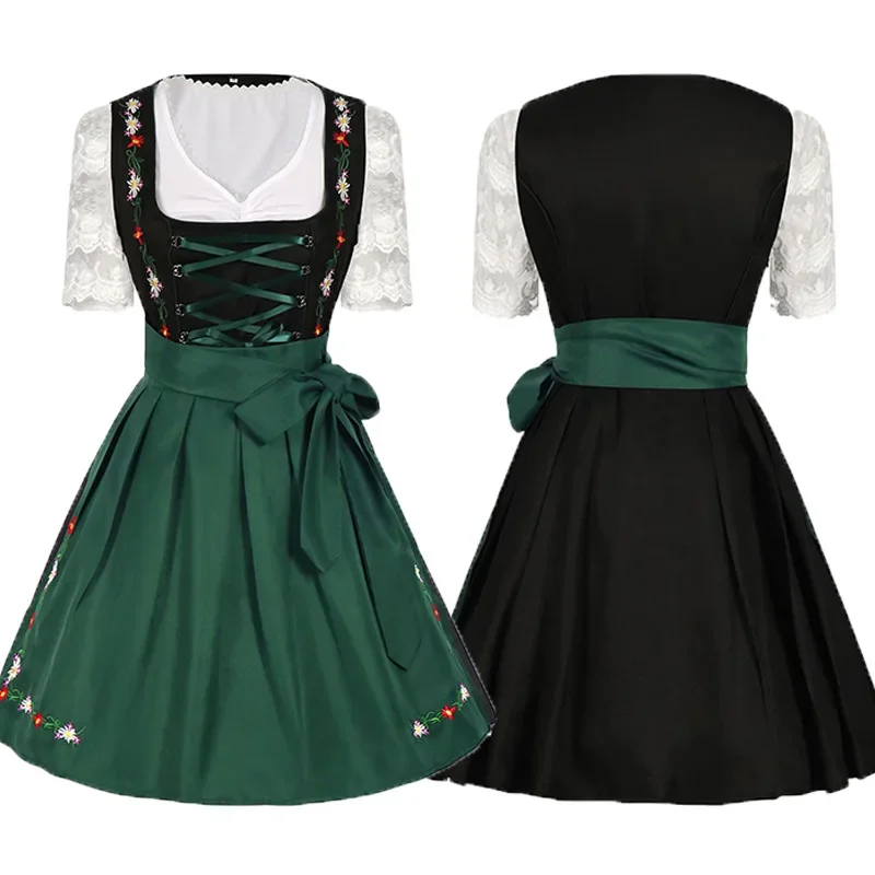 

Classic Oktoberfest Costume For Women Lady Bavarian Dirndl Dress Costume Cosplay Outfit Halloween Fancy Party Costumes