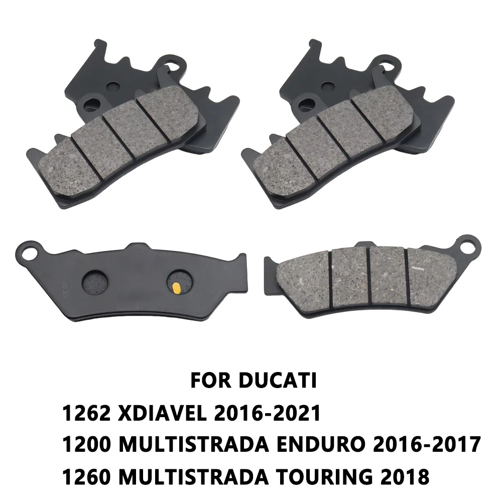 

Motorcycle Front Rear Brake Pads For DUCATI 1262 XDIAVEL 2016-2021 1200 MULTISTRADA ENDURO 2016-2017 Diave 1260 TOURING 2018